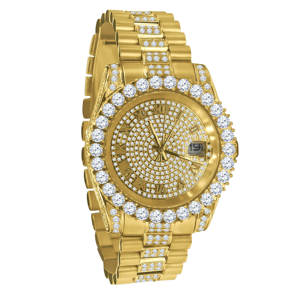 Forte Stainless Steel Watch – Cubic Zirconia, Japan Movement
