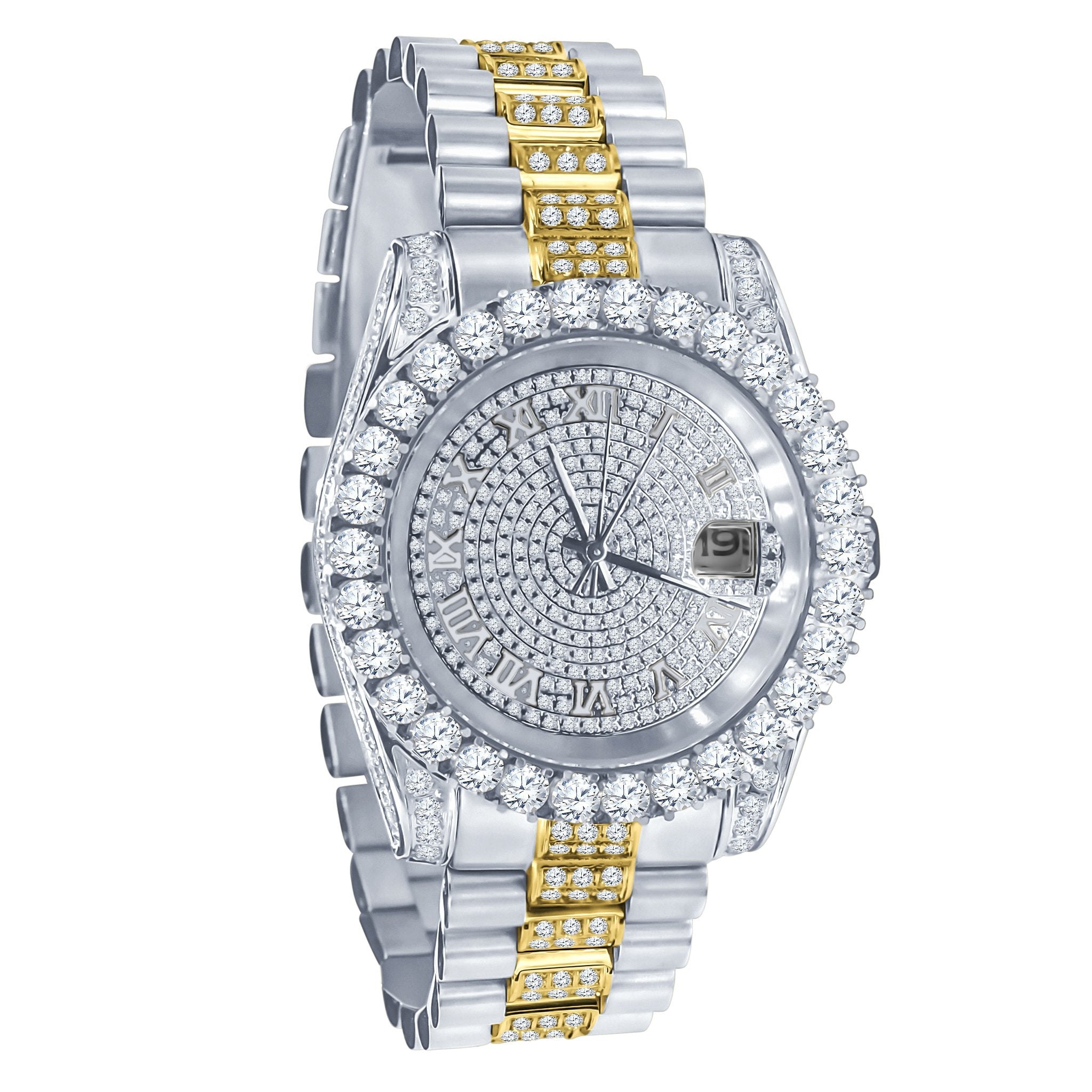 Forte Stainless Steel Watch – Cubic Zirconia, Japan Movement