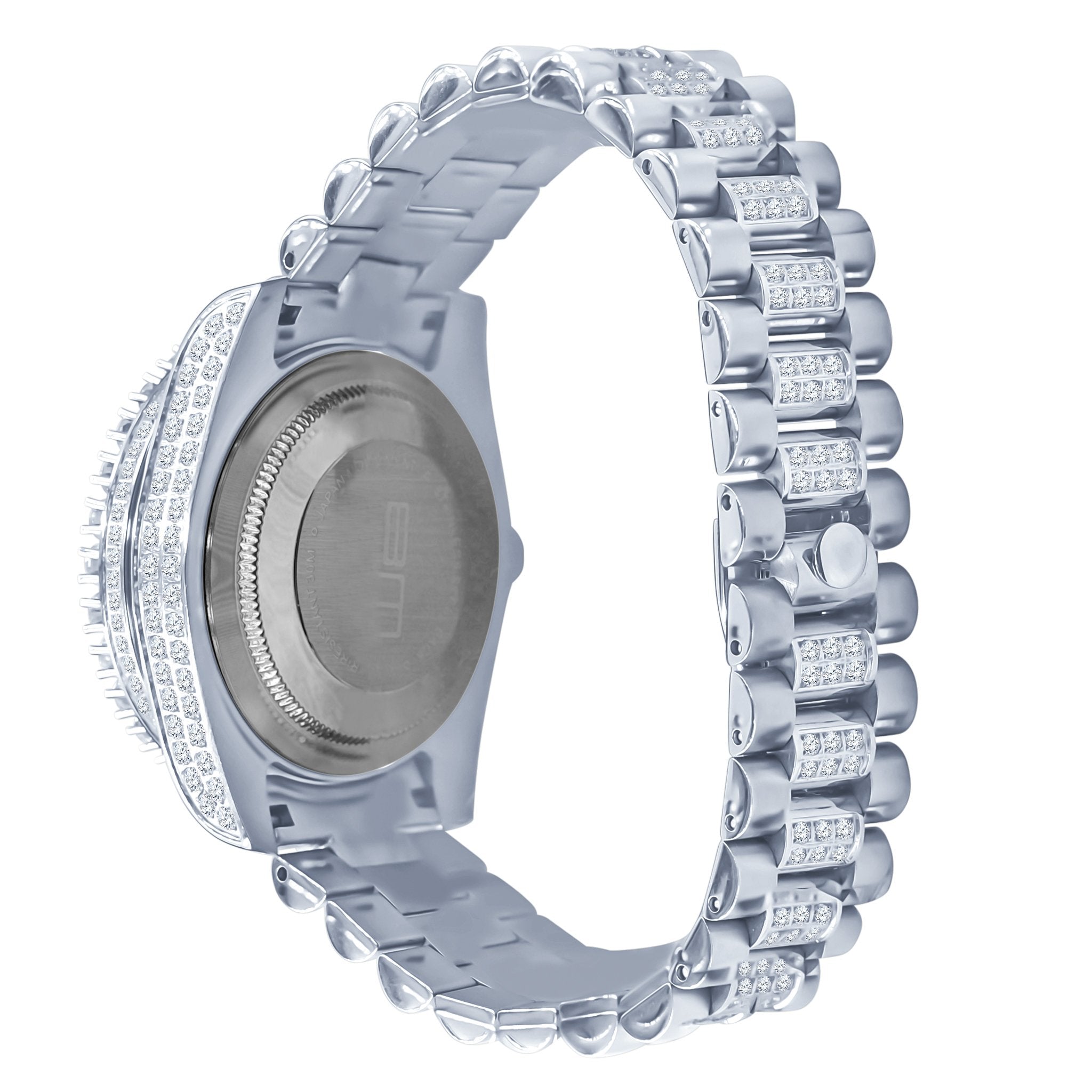 Forte Stainless Steel Watch – Cubic Zirconia, Japan Movement