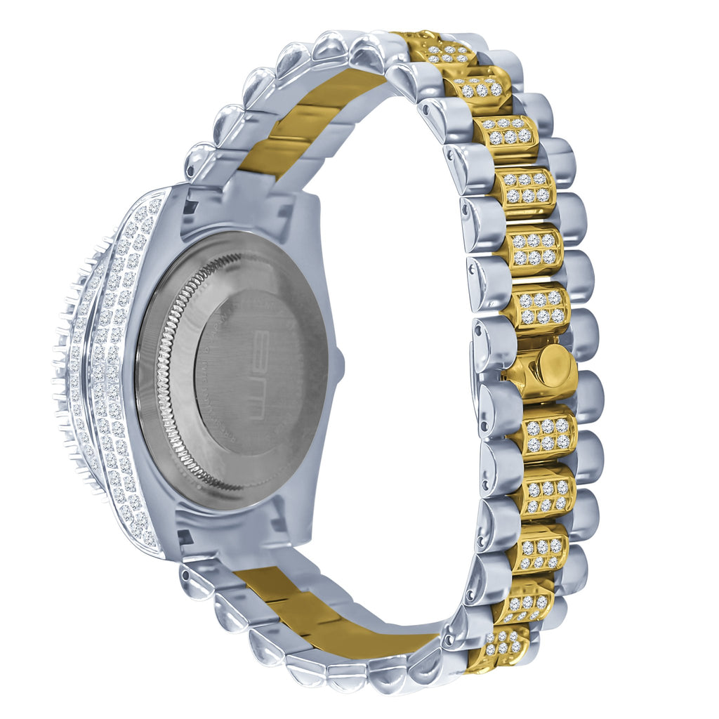 Forte Stainless Steel Watch – Cubic Zirconia, Japan Movement