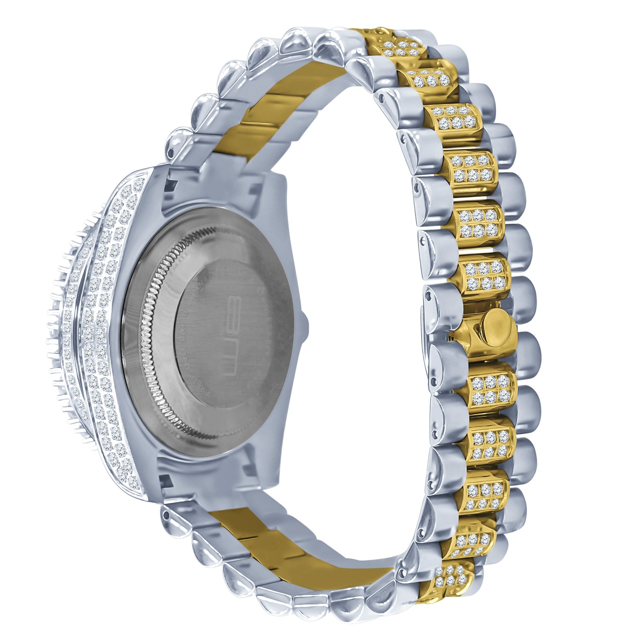 Forte Stainless Steel Watch – Cubic Zirconia, Japan Movement