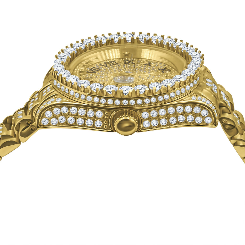 Forte Stainless Steel Watch – Cubic Zirconia, Japan Movement