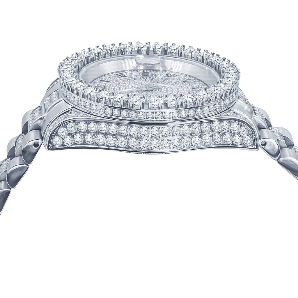 Forte Stainless Steel Watch – Cubic Zirconia, Japan Movement