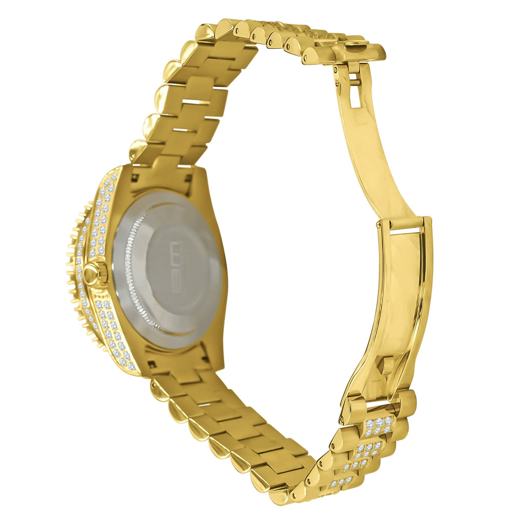Forte Stainless Steel Watch – Cubic Zirconia, Japan Movement