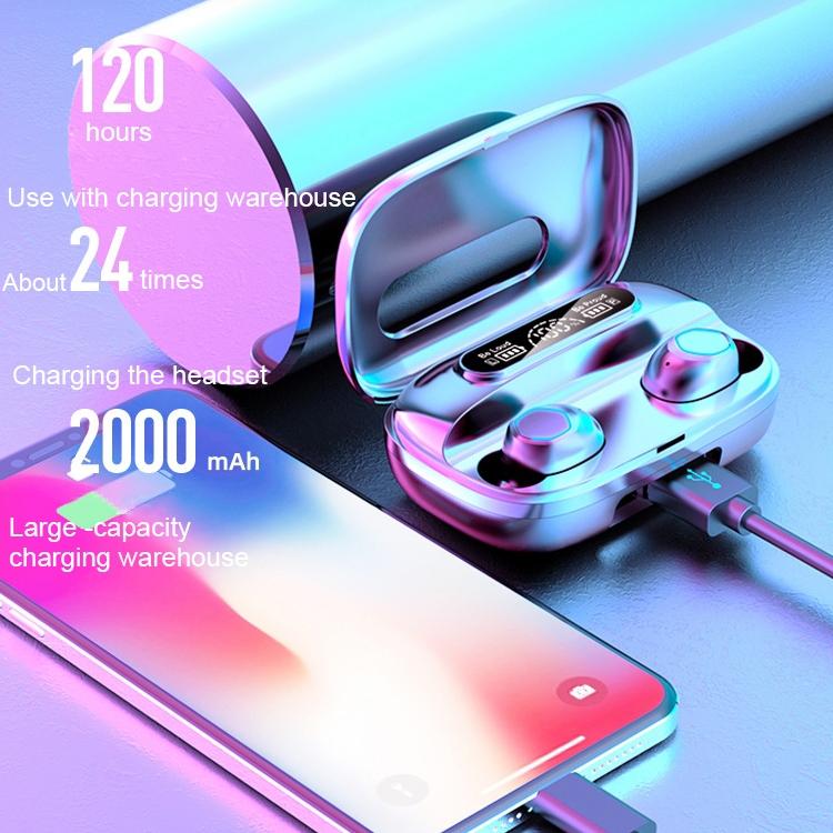 NNEIDS Black True Wireless Bluetooth Earbuds