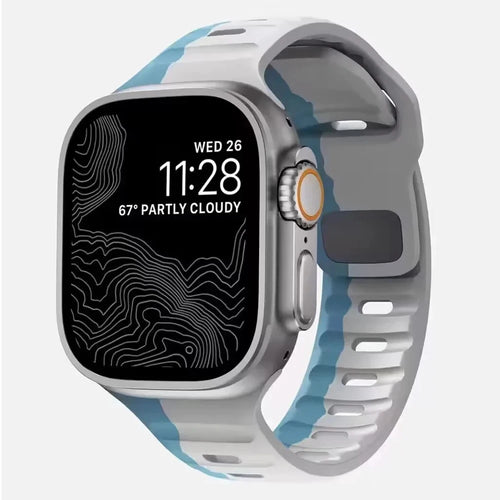 Premium Soft Silicone Apple Watch Band - Ultra Compatible (49mm-41mm)