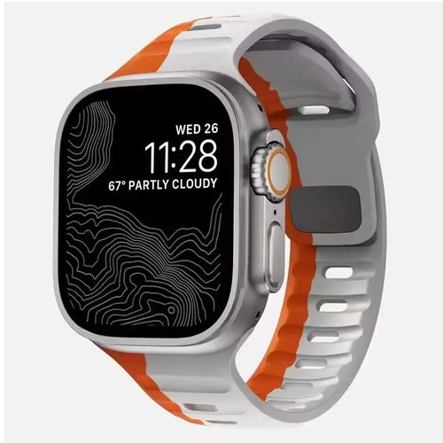 Premium Soft Silicone Apple Watch Band - Ultra Compatible (49mm-41mm)