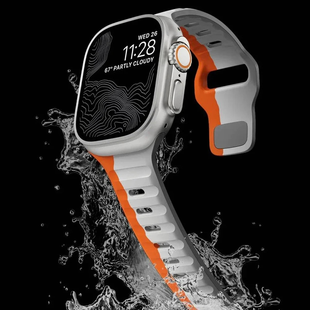 Premium Soft Silicone Apple Watch Band - Ultra Compatible (49mm-41mm)
